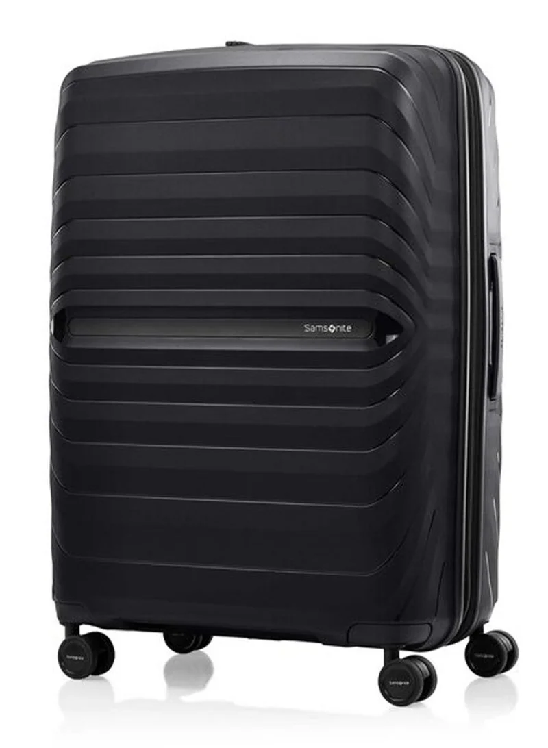 Samsonite 81 Octolite Neo Suitcase Check-In Size 81 cm / 30 inch, 4 Spinner Wheels, Polypropylene, Black|TSA Combination Lock|Expandable|Anti-Theft Secuirty Zipper|Inner Mesh Pocket - 3 Years International Warranty  | Best Price UAE